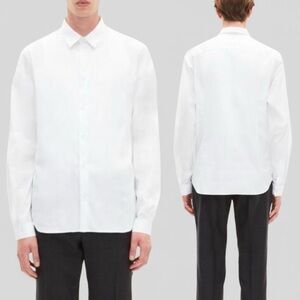 The Kooples White Poplin Dress Shirt Slim Fit Size M NWT